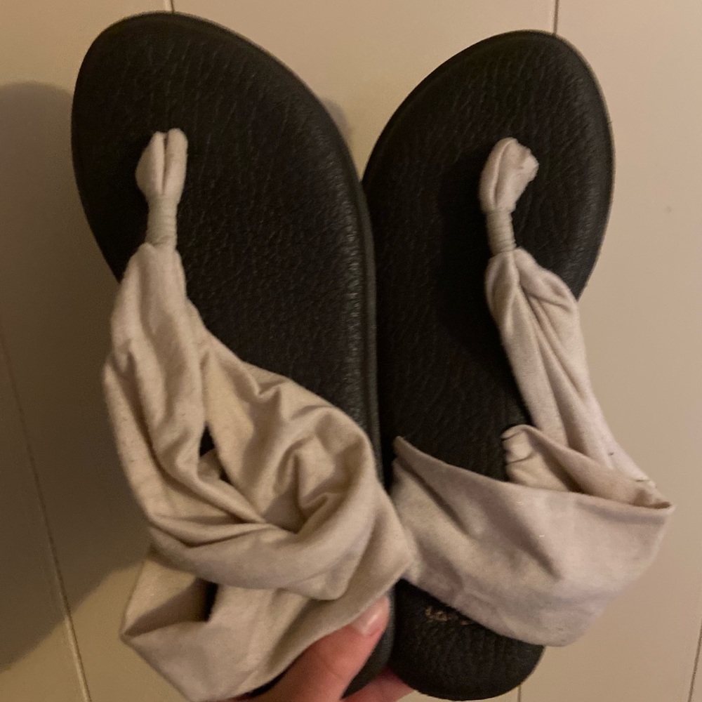 Sanuk scandals cream brown